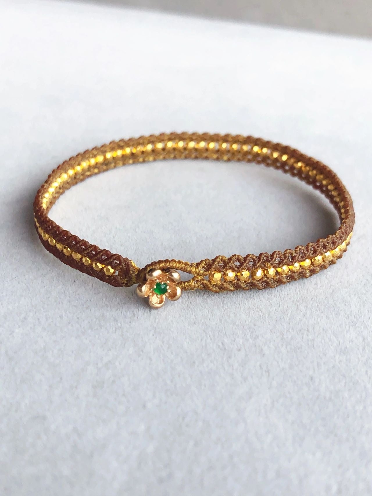 Charm Bracelet Handwoven Bracelet Luck Cord Knotting Craft